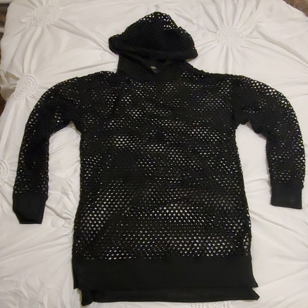 Meshed hoodie
